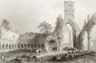 Sligo Abbey, County Sligo, Ireland, from 'Scenery and Antiquities of Ireland' by George Virtue, 1860s (engraving)