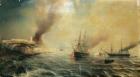 Bombardment of Sale, 26th November 1851, 1855 (oil on canvas)