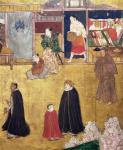 The Arrival of the Portuguese in Japan, detail of shops from a Namban Byobu screen, 1594-1618 (gouache on paper)