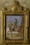 Frederick II on horseback (etching)