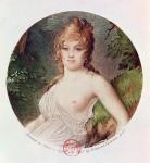 Portrait of Theresa de Cabarrus (1773-1835) also known as Madame Tallien, printed by Boussod, Valadon and Company, 1895 (coloured litho)