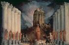 Destruction of the Temple of Jerusalem by Titus (oil on canvas)