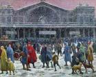 Gare de l'Est Under Snow, 1917 (oil on canvas)