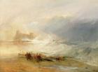 Wreckers - Coast of Northumberland, With a Steam Boat Assisting a Ship off Shore, 1834 (oil on canvas)