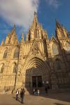 Barcelona, Spain. The Gothic cathedral.