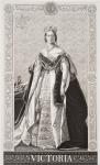 Queen Victoria (1819-1901) from `Illustrations of English and Scottish History' Volume II (engraving)