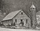 The Klondike Presbyterian Church at Juneau, Alaska, founded in 1877. From The Strand Magazine published 1897.