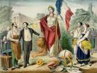 The French Republic (colour litho)