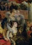 The Medici Cycle: The Coronation of Marie de Medici (1573-1642) at St. Denis, 13th May 1610, detail of the Princesses of Guemenee and Conti, 1621-25 (oil on canvas)