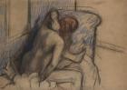 Woman Drying Her Hair, c.1902 (charcoal and pastel)