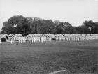 Dress parade, sunset gun and colors, West Point, New York, c.1905 (b/w photo)