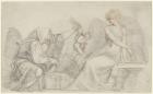 Selling of Cupids, c.1776 (red & black chalk with graphite on paper)