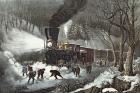 American Railroad Scene, 1871 (litho)