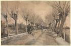 Road in Etten, 1881 (chalk, pencil, pastel, w/c, pen and brown ink)