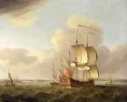 Shipping in the Thames Estuary, c.1761-66 (oil on canvas)
