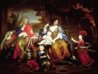 The Grand Dauphin with his Wife and Children, 1687 (oil on canvas)