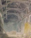 Interior of St. John's Palace, Eltham, c.1793 (w/c over graphite on paper)