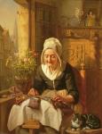 The Old Lacemaker, 1844 (panel)