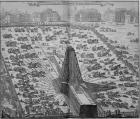 Erecting the Ancient Egyptian Obelisk in St. Peter's Square, Rome, engraved by Niccola Zabaglia (engraving)