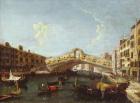 The Rialto in Venice (oil on canvas)