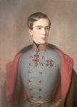 Portrait of Emperor Franz Joseph of Austria (1830-1916) aged 20, 1850 (oil on canvas)