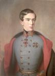 Portrait of Emperor Franz Joseph of Austria (1830-1916) aged 20, 1850 (oil on canvas)