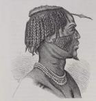 A Zandeh, from 'The History of Mankind', Vol.III, by Prof. Friedrich Ratzel, 1898 (engraving)