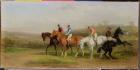 Steeplechasing: At the Start (oil on canvas)