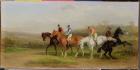 Steeplechasing: At the Start (oil on canvas)