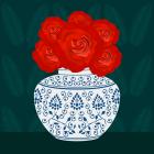 Ming vase with Roses