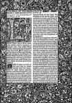Front Page of Chapter I, taken from The Well at World's End by William Morris, 1896 (engraving)