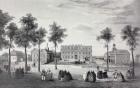 Buckingham House, 1750 (litho)