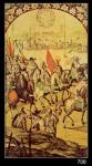 The encounter between Hernando Cortes (1485-1547) and Montezuma (1466-1520) 1698 (oil on panel)