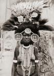 A woman of the Roro tribe from Papua New Guinea, Melanesia, decorated for a ceremonial dance. After a 19th century photograph. From Customs of The World, published c.1913.