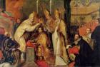 The Coronation of Charles V (1500-58) Holy Roman Emperor (oil on canvas)