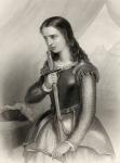 Joan of Arc (1412-31) illustration from 'World Noted Women' by Mary Cowden Clarke, 1858 (engraving)