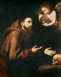 Vision of St. Francis of Assisi (oil on canvas)