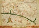North Africa, from a nautical atlas, 1520 (ink on vellum) (detail from 330916)