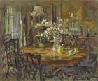The Small Dining Room (oil on canvas)