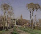 Entrance to the Village of Voisins, Yvelines, 1872 (oil on canvas)