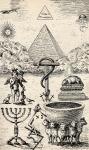 High Degree Symbols, from 'The Freemason', by Eugen Lennhoff, published 1932 (litho)