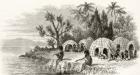 A Native Encampment in Queensland, c.1880, from 'Australian Pictures' by Howard Willoughby, published by the Religious Tract Society, London, 1886 (litho)