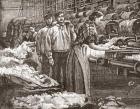 Workers at the Saltaire Woollen Mill, Bradford, North Yorkshire, England in the late 19th century. From Our Own Country published 1898