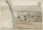 Cottages at Llanllyfni, North Wales, 1805 (w/c over graphite on paper)