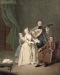 The Family Concert, c.1750 (oil on canvas)