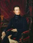 Alphonse de Lamartine (1790-1869) (oil on canvas)