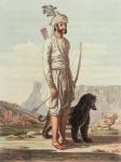 A Meena of Jajgurgh, from 'A Mahratta Camp', 5th April 1813 (colour engraving)