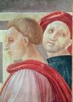 Heads of two men, from the Presentation of Mary in the Temple, 1433-34 (fresco) (detail)