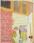 Interior in Shades of Pink III (litho)