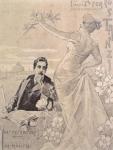 Commemorative Postcard of the first performance of the opera 'Tosca', by Giacomo Puccini (1858-1924) 1900 (litho)